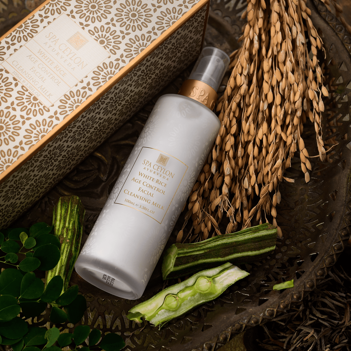 White Rice - Age Control Facial Cleansing Milk - White Rice - 100ml - Spa Ceylon UK