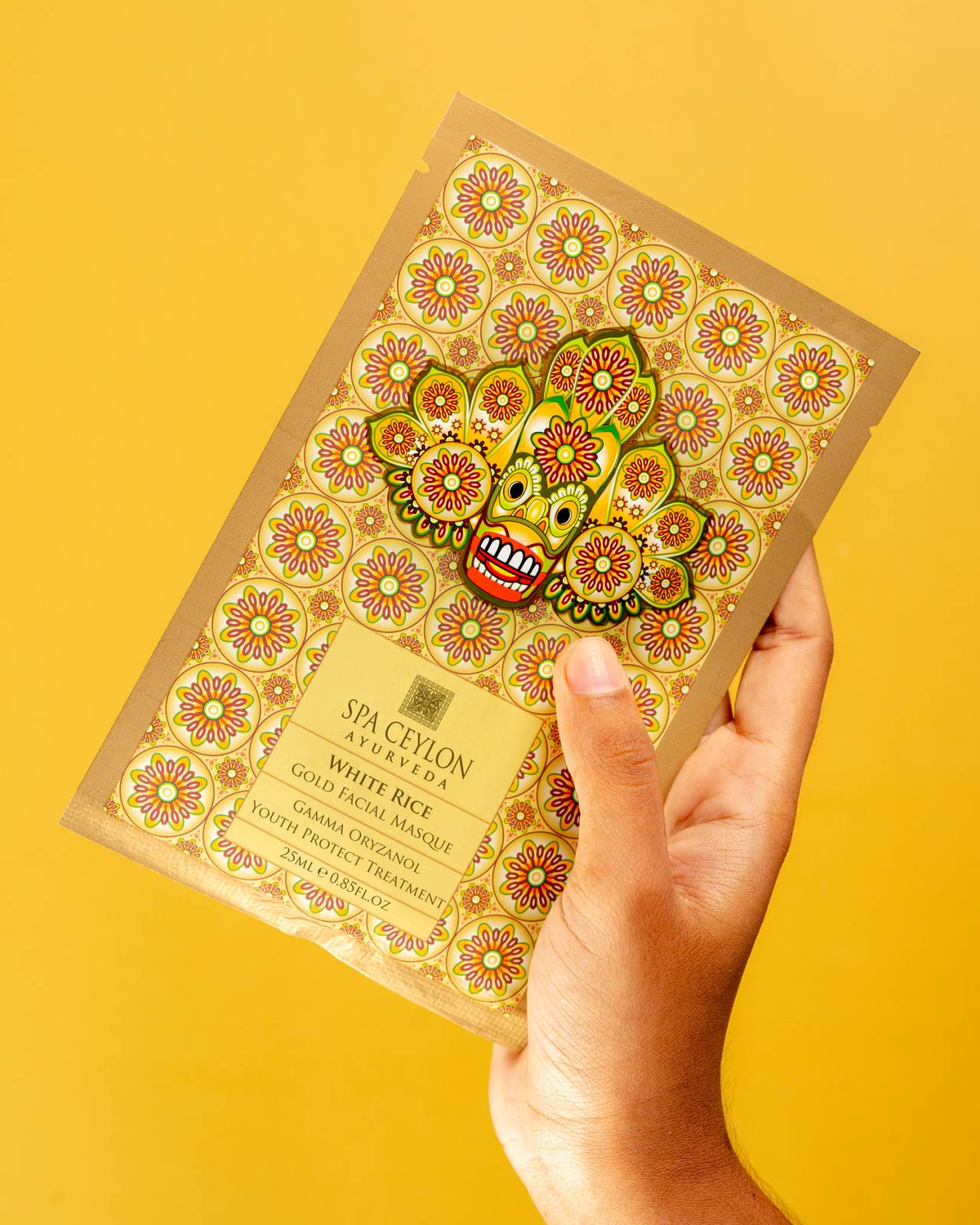 White Rice - Gold Facial Masque - Gamma Oryzanol Youth Protect Treatment - Spa Ceylon UK