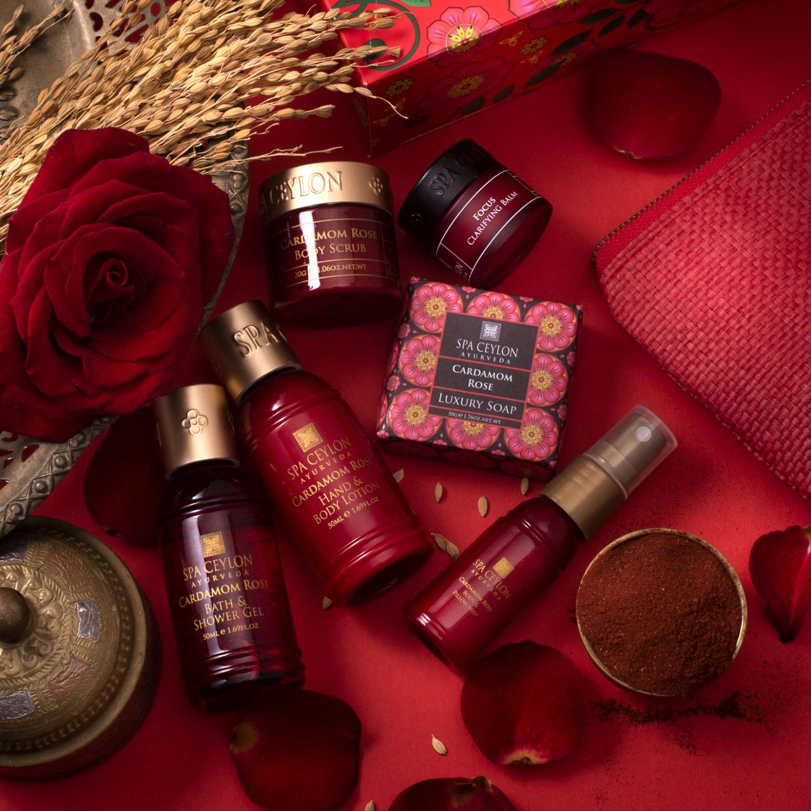 Cardamom Rose - Home Spa Set - Spa Ceylon UK