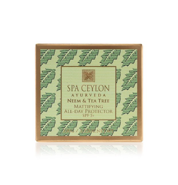 Neem & Tea Tree - Mattifying All - Day Protector SPF 5+ 100g - Spa Ceylon UK