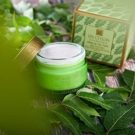 Neem & Tea Tree - Mattifying All - Day Protector SPF 5+ 100g - Spa Ceylon UK