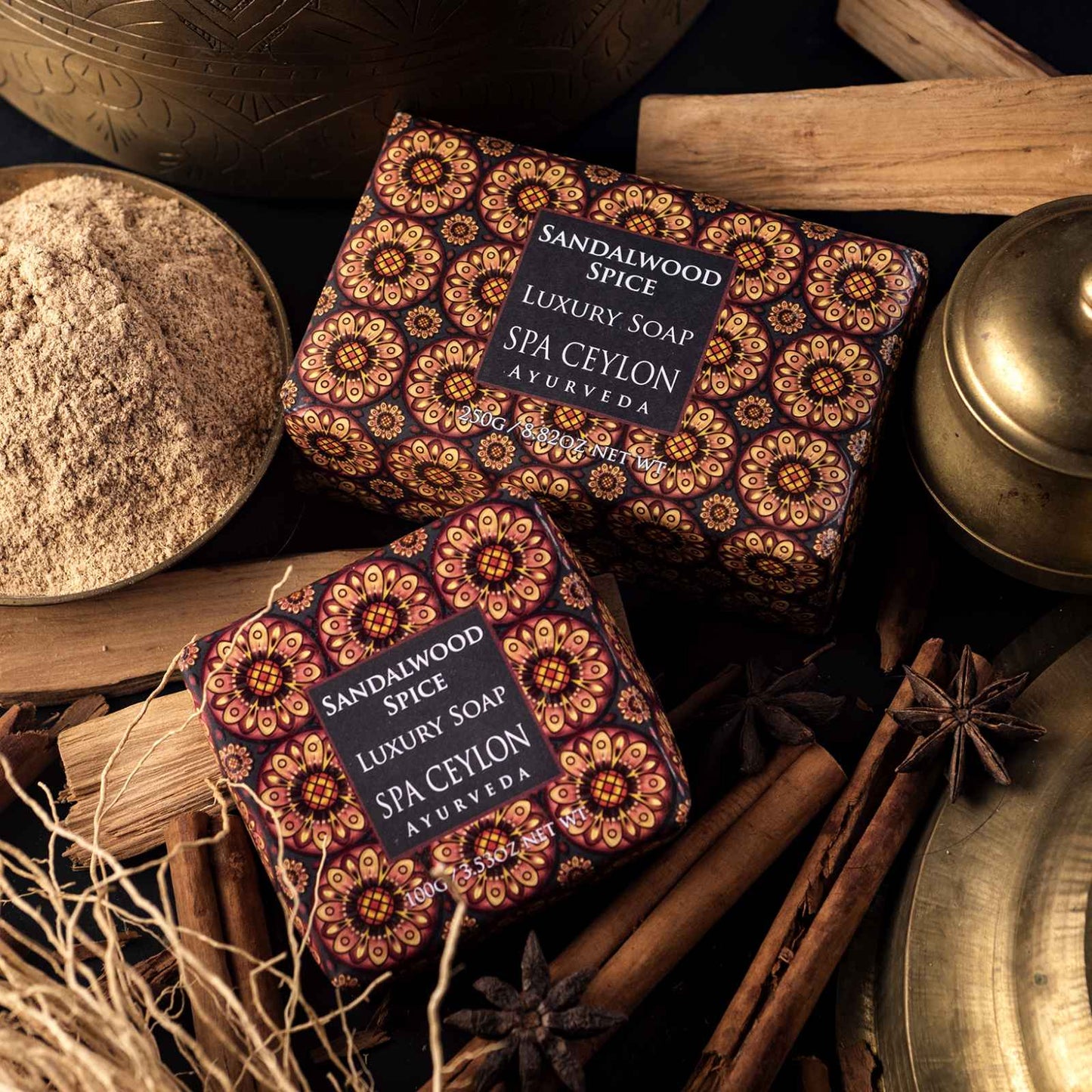 Sandalwood Spice - Luxury Soap 250g - Spa Ceylon UK