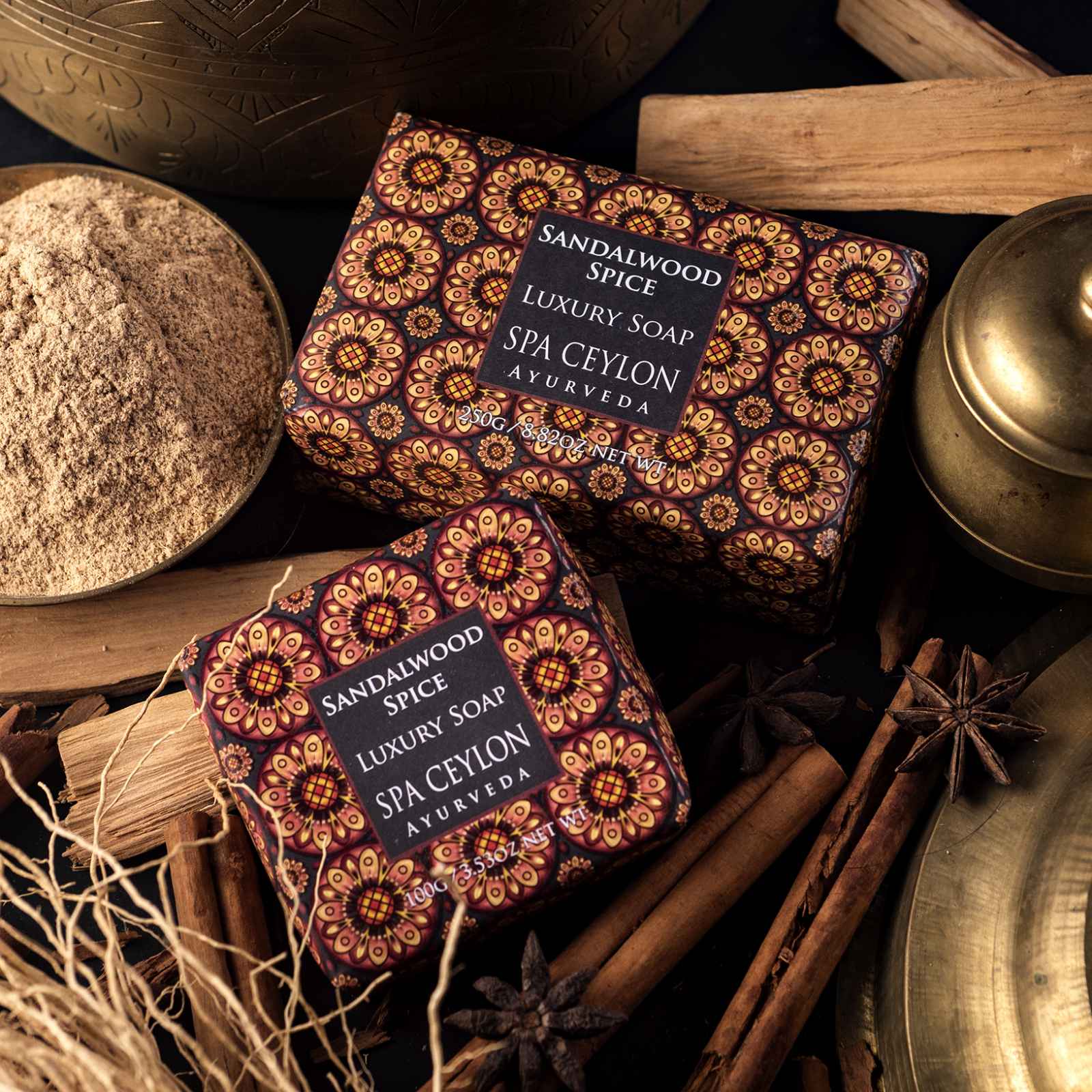 Sandalwood Spice - Luxury Soap 250g - Spa Ceylon UK