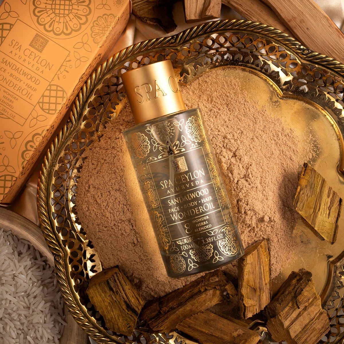 Sandalwood - Wonder Oil 100ml - Spa Ceylon UK