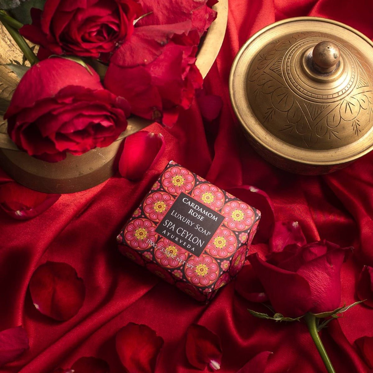 Cardamom Rose - Luxury Soap 100g - Spa Ceylon UK