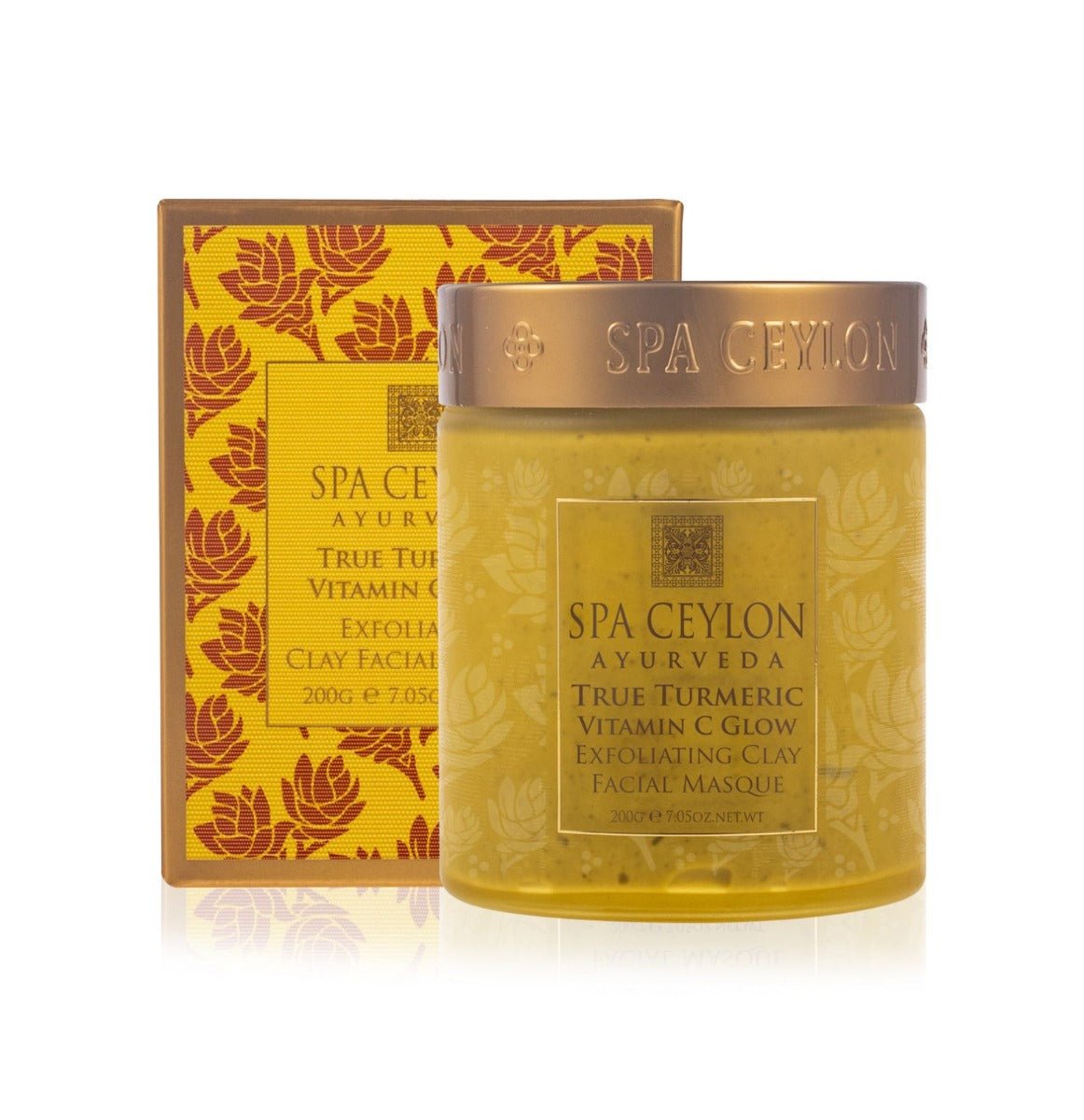 True Turmeric - Vitamin C Glow - Exfoliating Clay Facial Masque 200g - Spa Ceylon UK