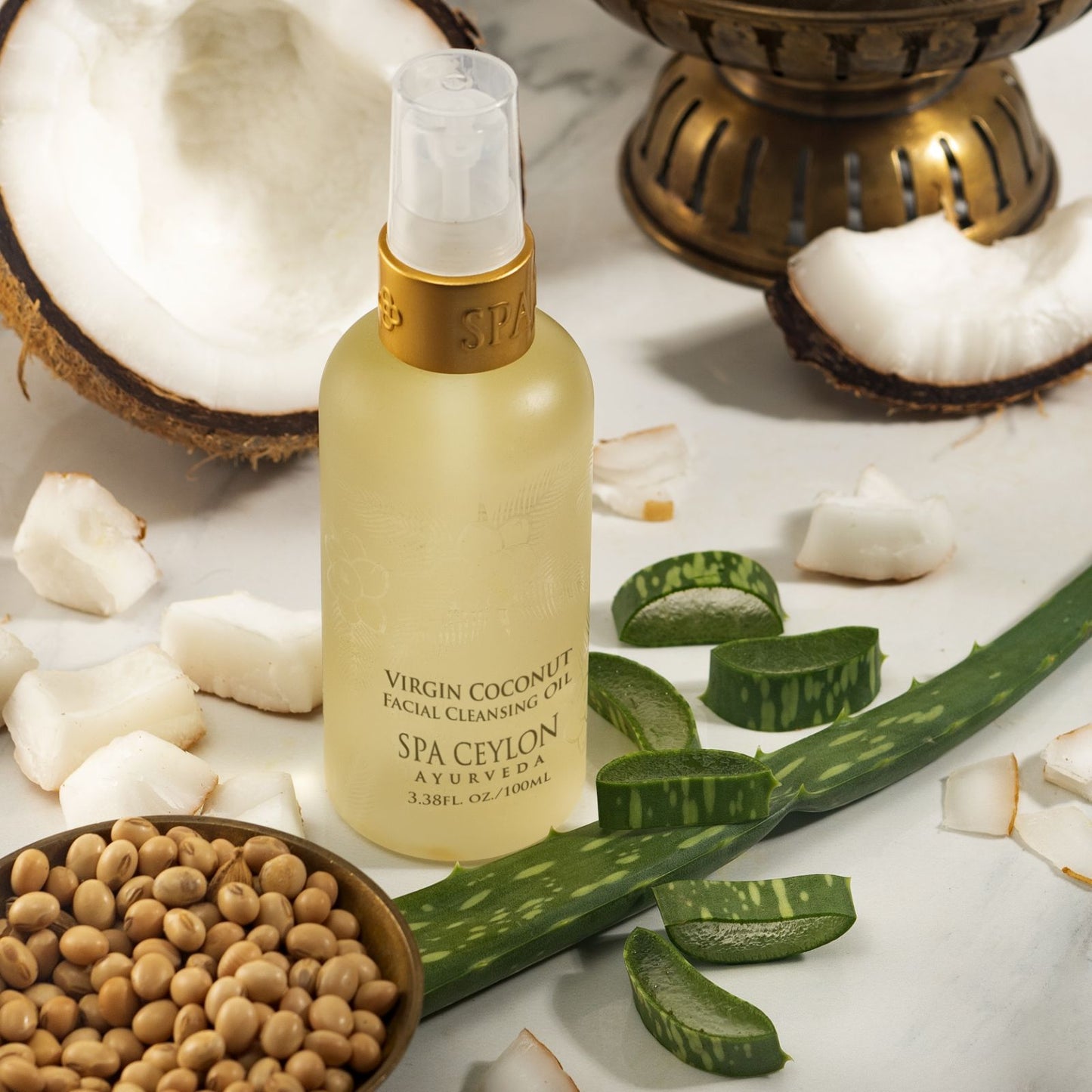 Virgin Coconut - Facial Cleansing Oil 100ml - Spa Ceylon UK