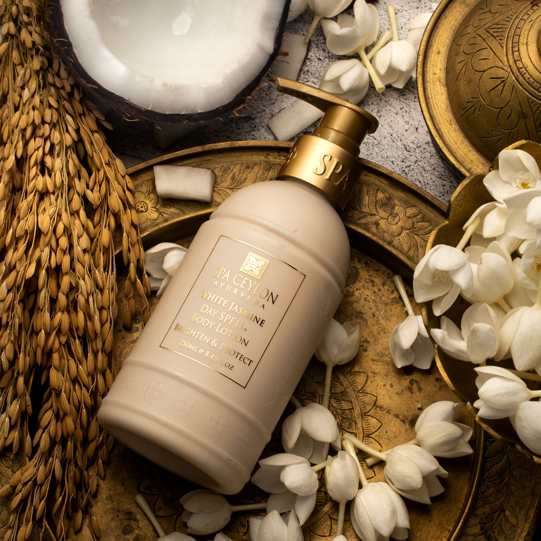 White Jasmine - Day SPF 15+ Body Lotion 250ml - Spa Ceylon UK