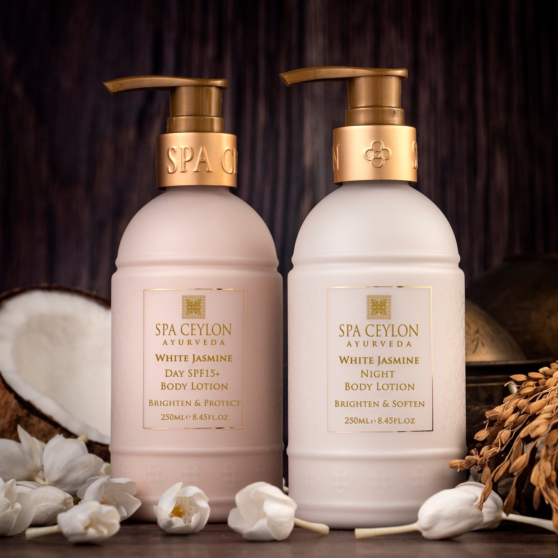 White Jasmine - Day SPF 15+ Body Lotion 250ml - Spa Ceylon UK