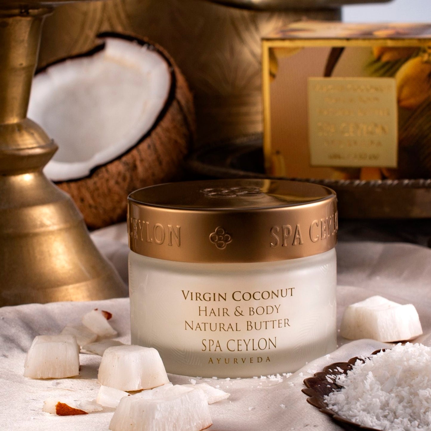Virgin Coconut - Hair & Body Natural Butter 100g - Spa Ceylon UK