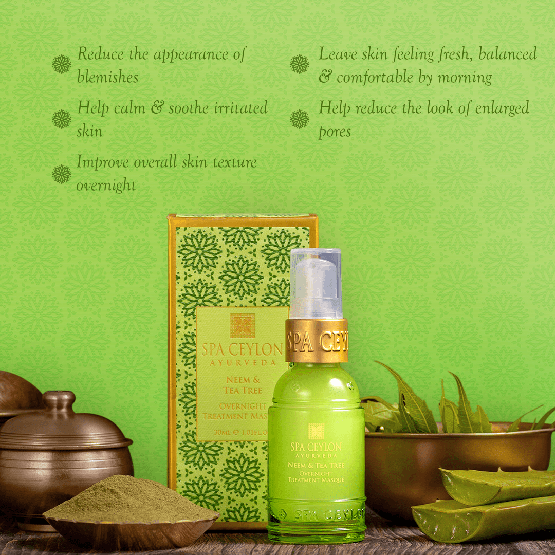 Neem & Tea Tree -  Overnight Treatment Masque 30ml - Spa Ceylon UK