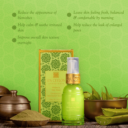 Neem & Tea Tree -  Overnight Treatment Masque 30ml - Spa Ceylon UK