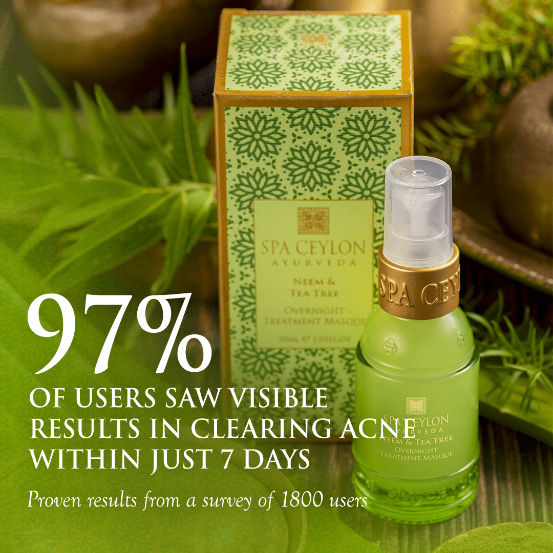 Neem & Tea Tree -  Overnight Treatment Masque 30ml - Spa Ceylon UK