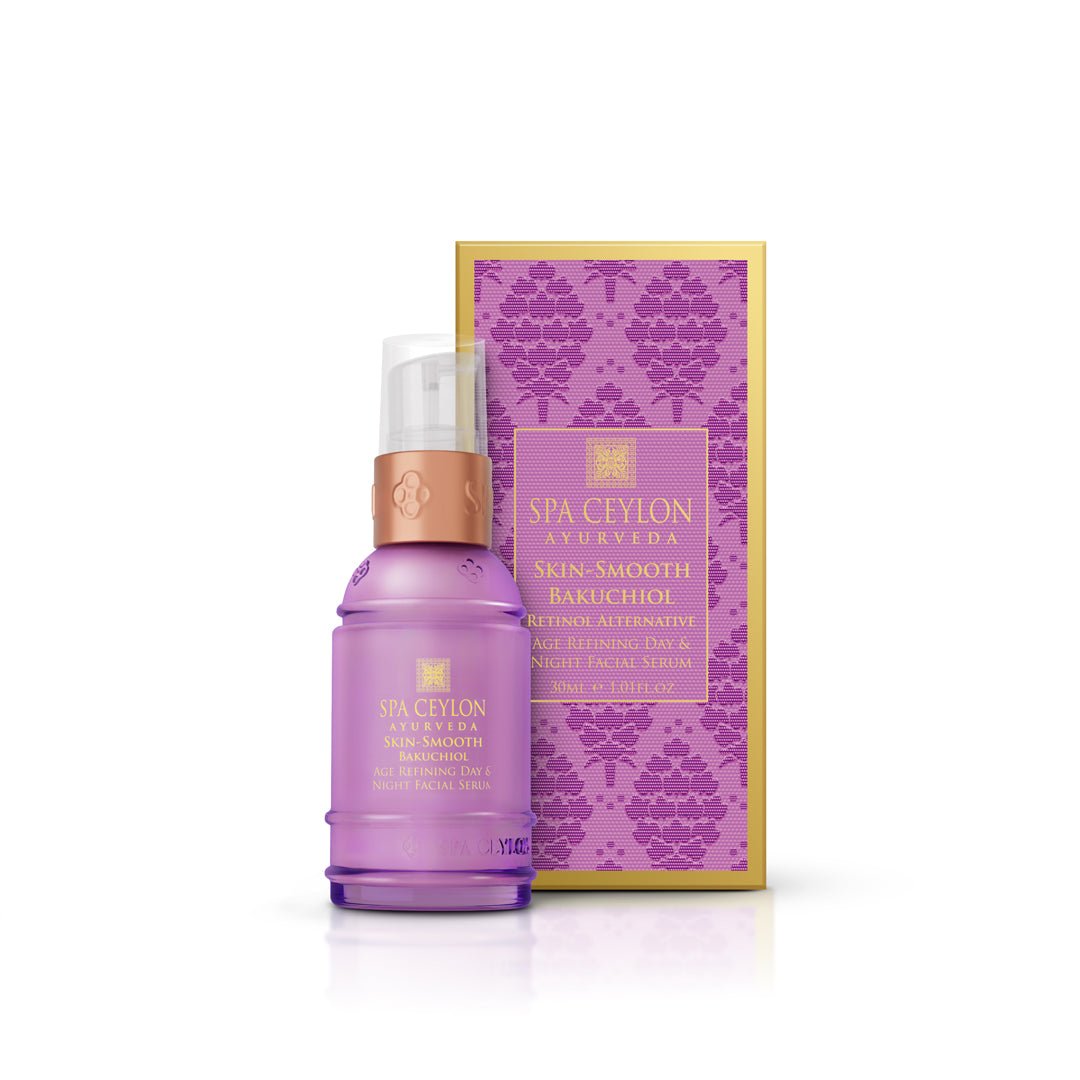 Skin Smooth Bakuchiol - Retinol Alternative Age Refining Day & Night Facial Serum 30ml - Spa Ceylon UK