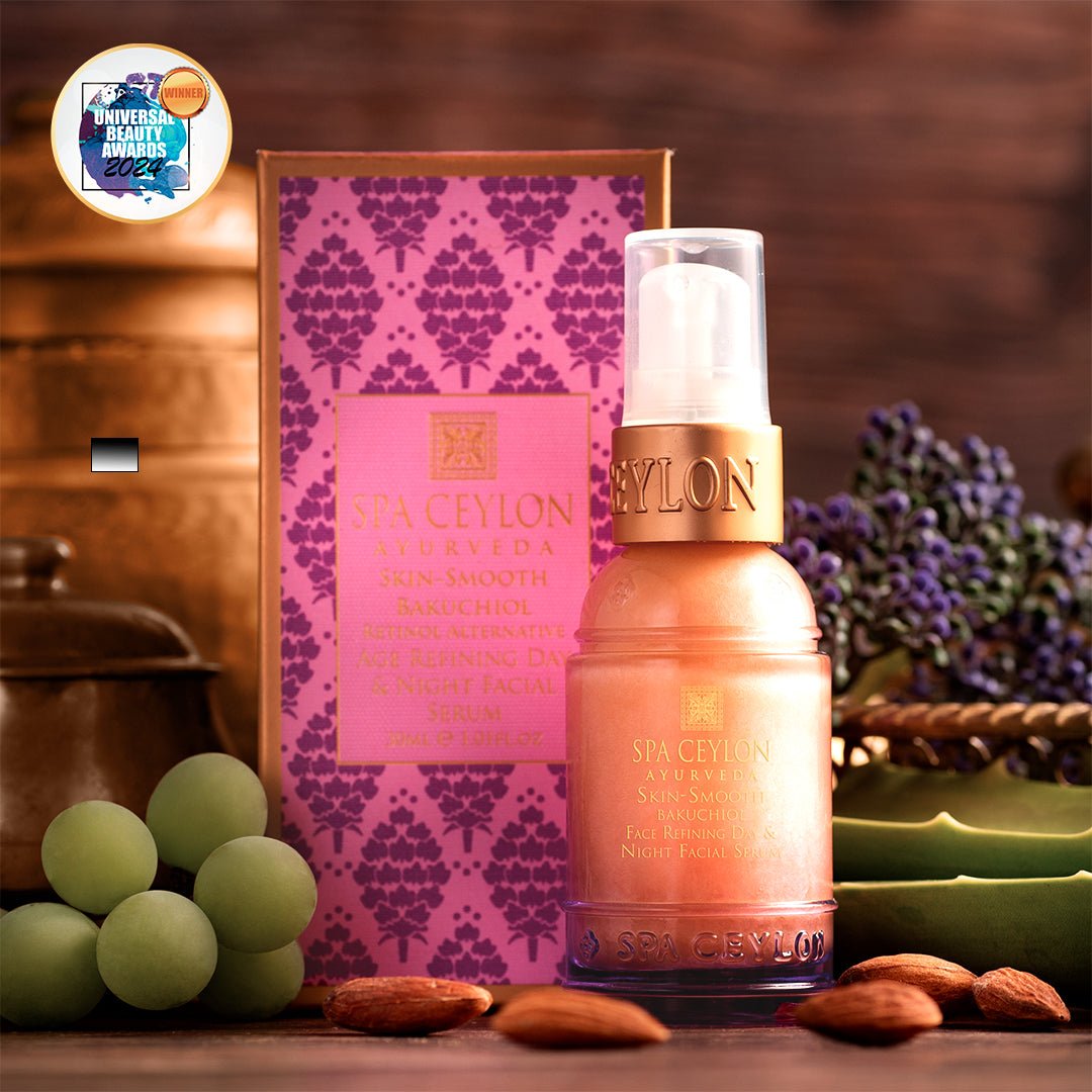 Skin Smooth Bakuchiol - Retinol Alternative Age Refining Day & Night Facial Serum 30ml - Spa Ceylon UK