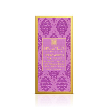 Skin Smooth Bakuchiol - Retinol Alternative Age Refining Day & Night Facial Serum 30ml - Spa Ceylon UK