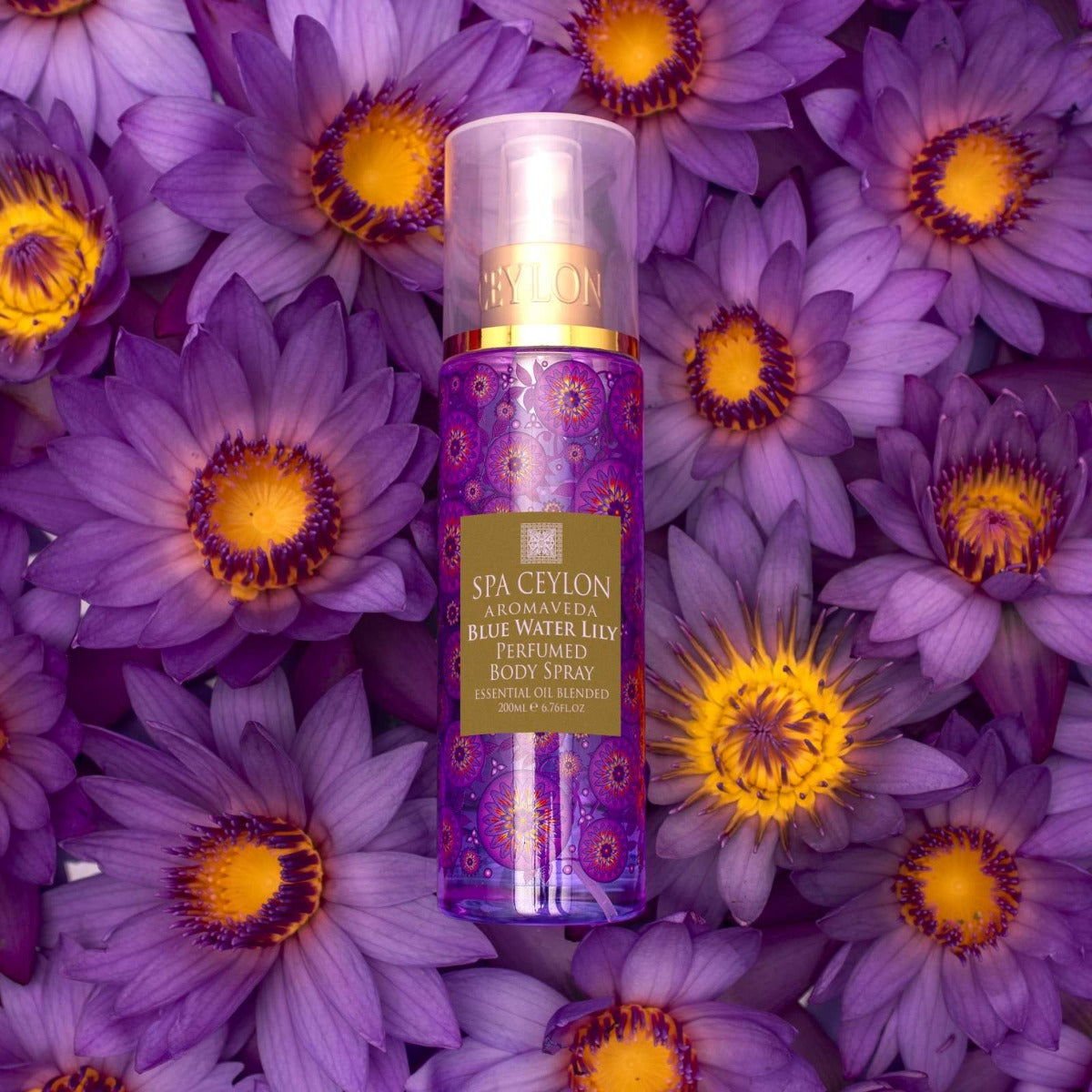 Blue Water Lily - Body Spray 200ml - Spa Ceylon UK