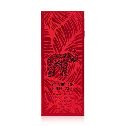 Forest Energy - Ceylon Elephant - Active Natural Deodorant For Men - 60ml - Spa Ceylon UK