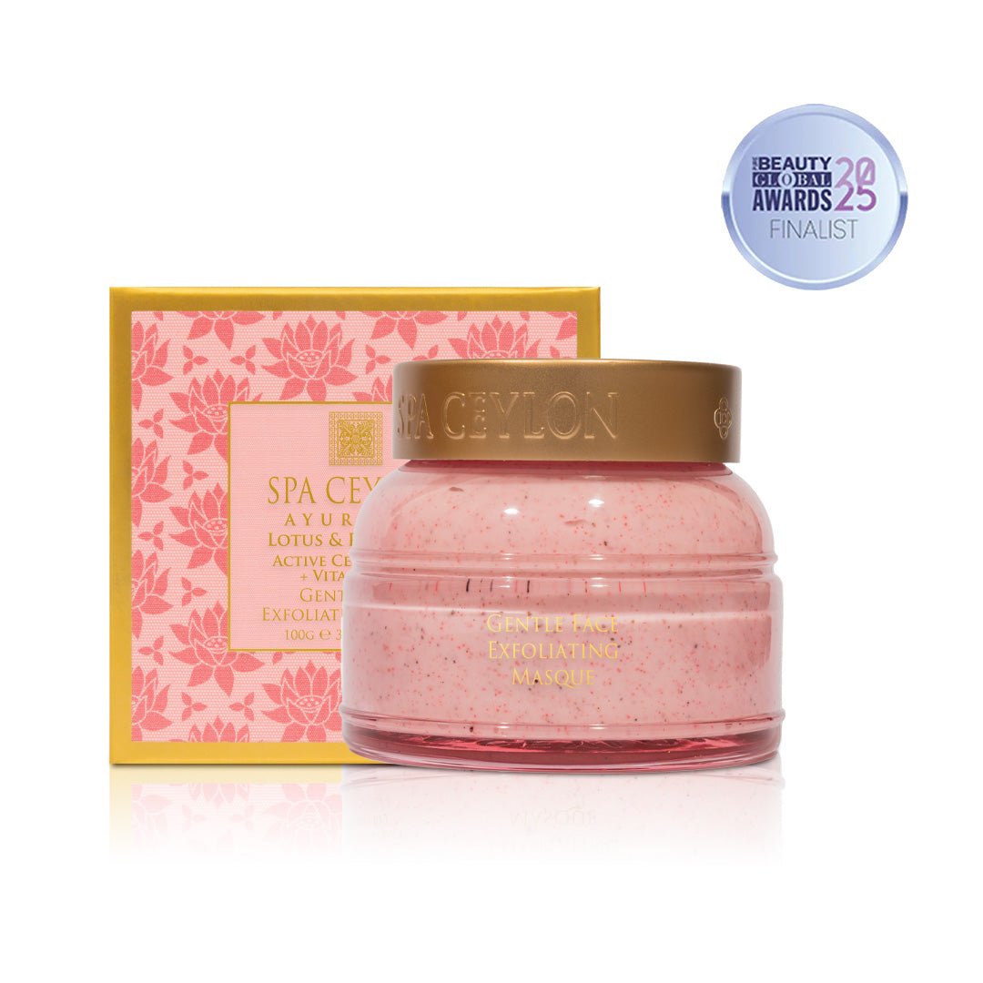 Lotus & Rambutan - Active Cell Extract + Vitamin B Plus Gentle Face Exfoliating Masque - 100g - Spa Ceylon UK
