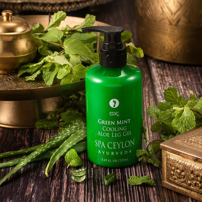 Green Mint - Cooling Aloe Leg Gel 250ml - Spa Ceylon UK