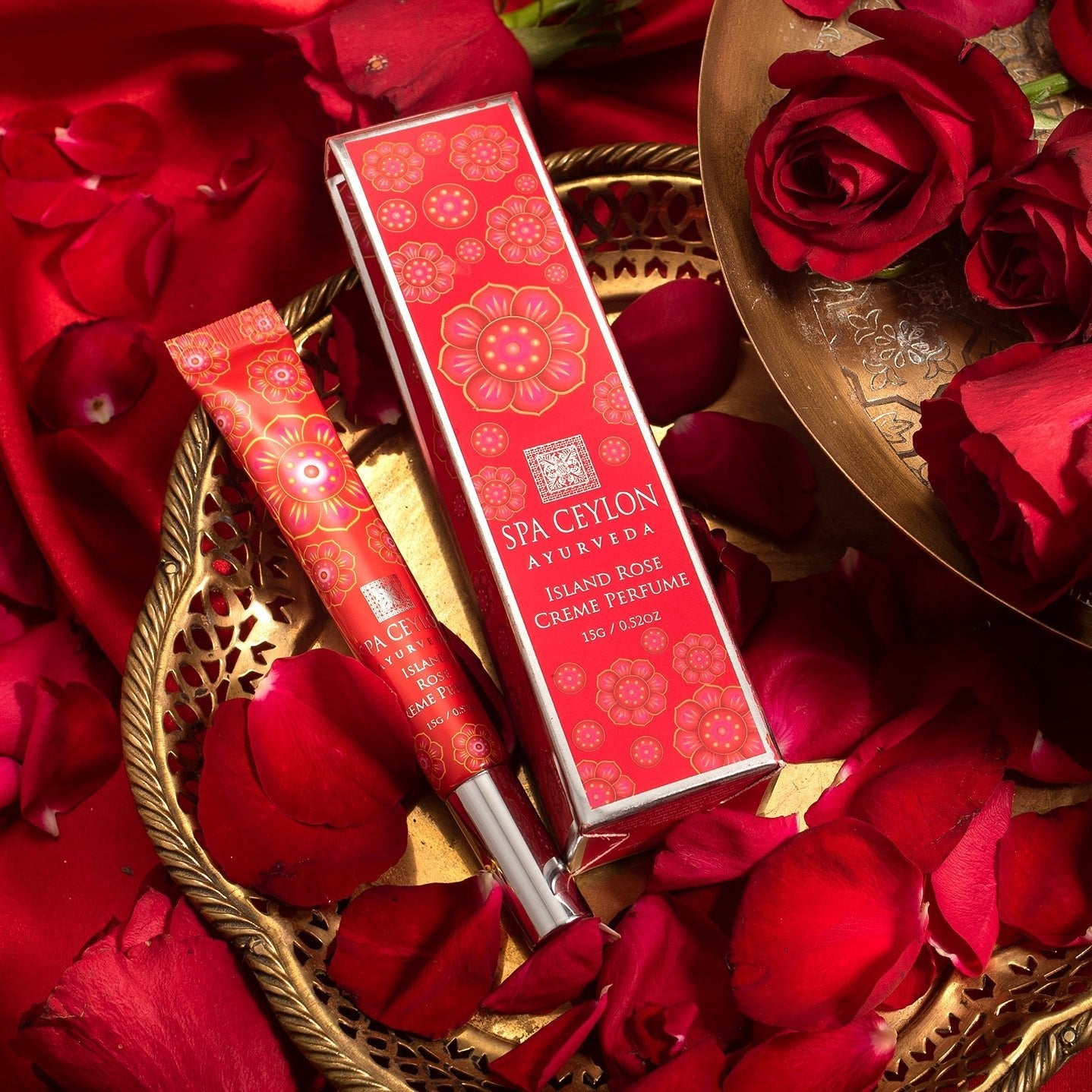 Island Rose - Creme Perfume 15g - Spa Ceylon UK