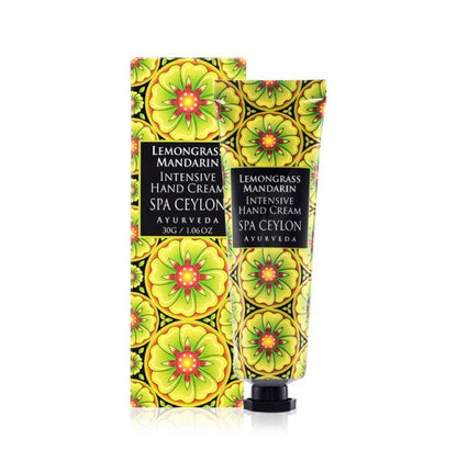 Lemongrass Mandarin - Intensive Hand Cream 30g - Spa Ceylon UK