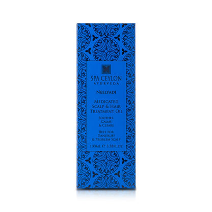 Neelyadi - Medicated Scalp & Hair Treatment Oil 100ml - Spa Ceylon UK