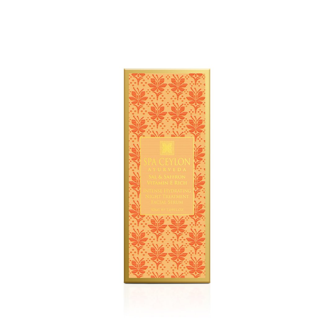 Sal & Saffron - Intense Hydrating Night Treatment Facial Serum 50ml - Spa Ceylon UK
