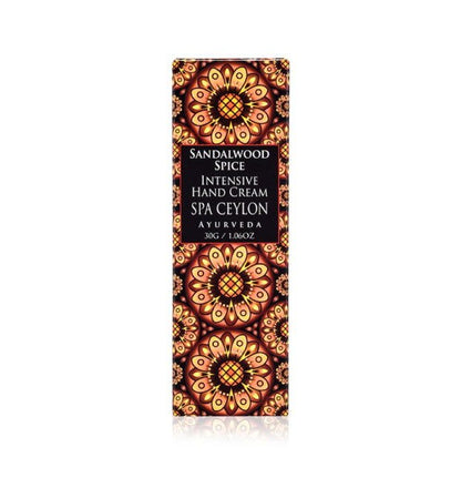 Sandalwood Spice - Intensive Hand Cream 30g - Spa Ceylon UK