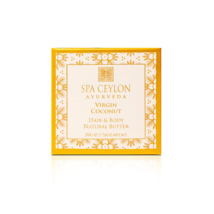 Virgin Coconut – Hair & Body Natural Butter – 50g - Spa Ceylon UK