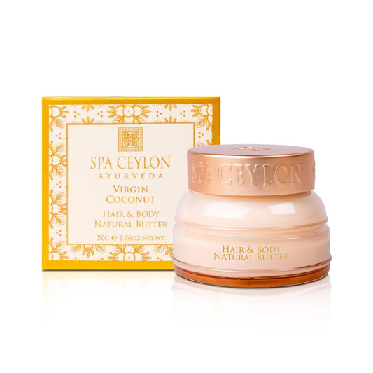 Virgin Coconut – Hair & Body Natural Butter – 50g - Spa Ceylon UK