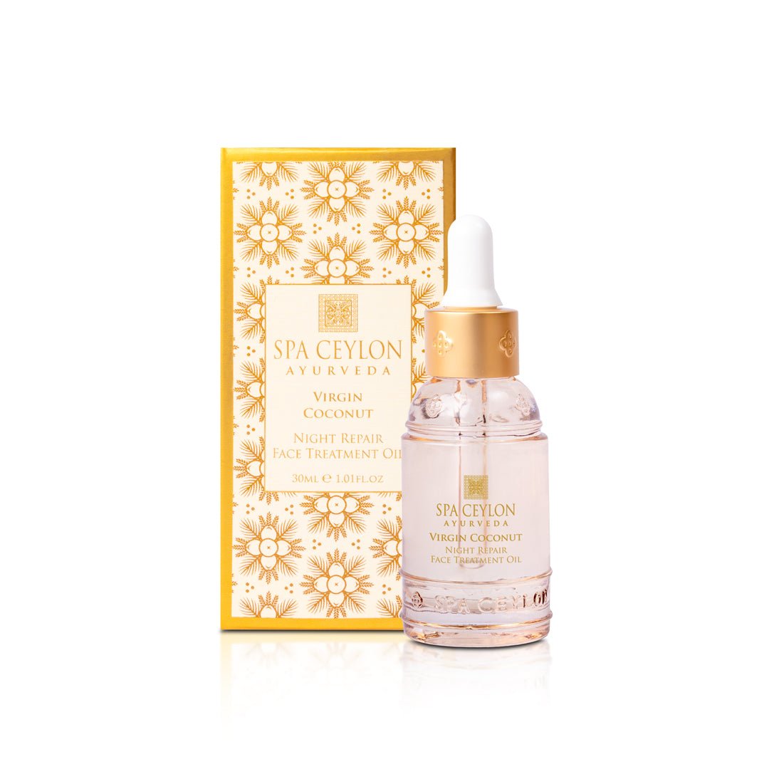Virgin Coconut - Night Repair Face Treatment Oil 30ml - Spa Ceylon UK