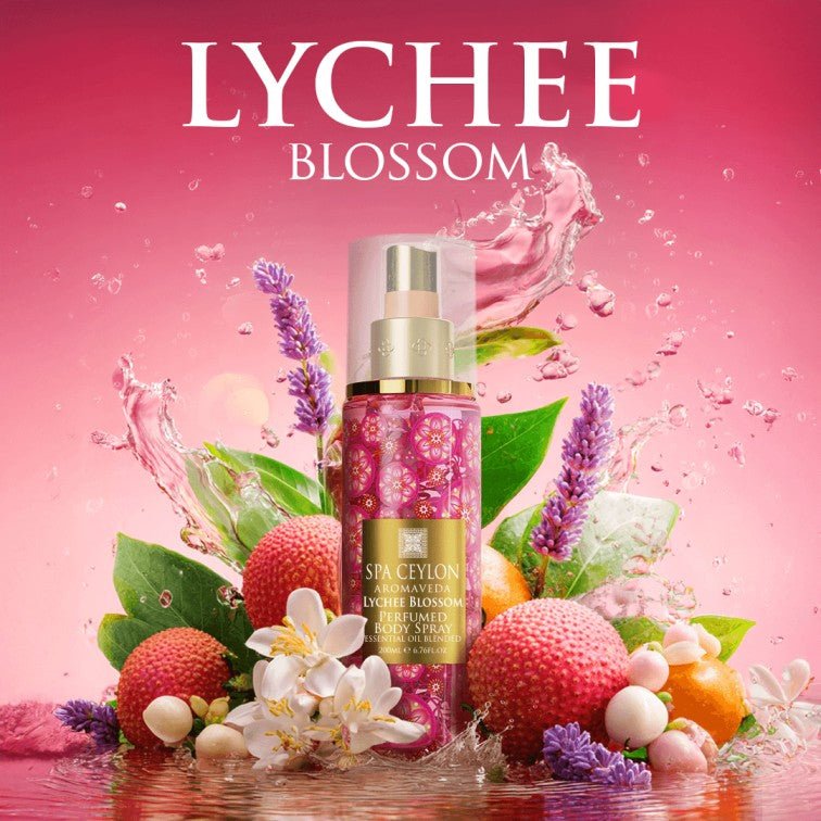 Lychee Blossom - Body Spray 200ml - Spa Ceylon UK